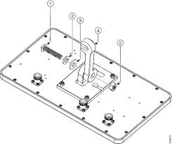 Front panel of Cisco AIR-ANT2588P3M-N Aironet 2.4 GHz/5 GHz 8 dBi Dual-Band