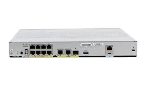 Front panel of Cisco C1111-8P ISR 1100 Series Integrated Services