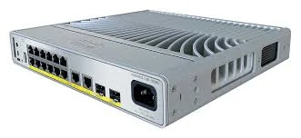 Front panel of Cisco C9200CX-12P-2X2G-A Catalyst 9200CX compact switch