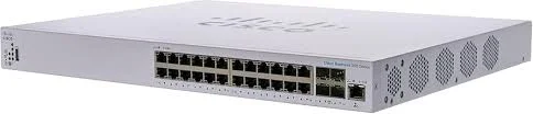 Front panel of Cisco CB350-24XS Business CBS350-24XS