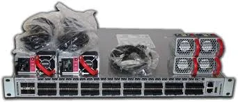 Front panel of Arista DCS-7050QX-32S 7050X Series 1RU data center switch