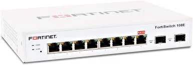 Front panel of Fortinet FS-108E FortiSwitch 108E Layer 2 managed switch