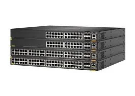 Front panel of HP Aruba JL666A HPE Aruba Networking CX 6300F 24-port