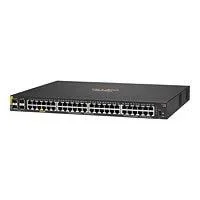 Front panel of HP Aruba JL675A HPE Aruba Networking CX 6100 48G Class4