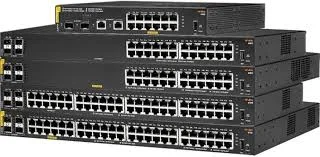 Front panel of HP Aruba JL678A HPE Aruba Networking CX 6100 24G 4SFP+
