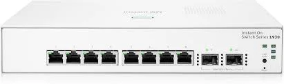Front panel of HP Aruba JL680A HPE Aruba Networking Instant On 1930 8G