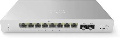Front panel of Meraki MS120-8FP-HW Cisco Meraki MS120-8FP cloud-managed