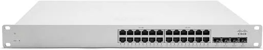 Front panel of Meraki MS320-24P-HW Cisco Meraki MS320-24P