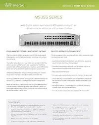 Front panel of Meraki MS355-48X2-HW Cisco Meraki MS355-48X2