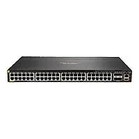 Front panel of HP Aruba S0G06A HPE Aruba Networking CX 6300M 48-port