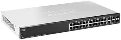 Front panel of Cisco SF300-24PP-K9 Small Business SF300-24PP