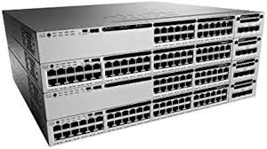Front panel of Cisco WS-C3850-12X48U-E Catalyst 3850 48-port (12 mGig + 36 GigE)