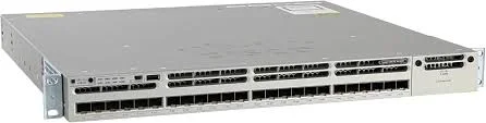 Front panel of Cisco WS-C3850-24XS-E Catalyst 3850 24-port 10G SFP+ fiber